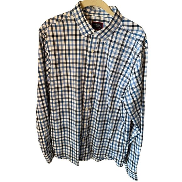 Untuckit Large Slim Fit Nylon Blend Men's Long Sleeve Button‎ Up Shirt - Picture 3 of 7